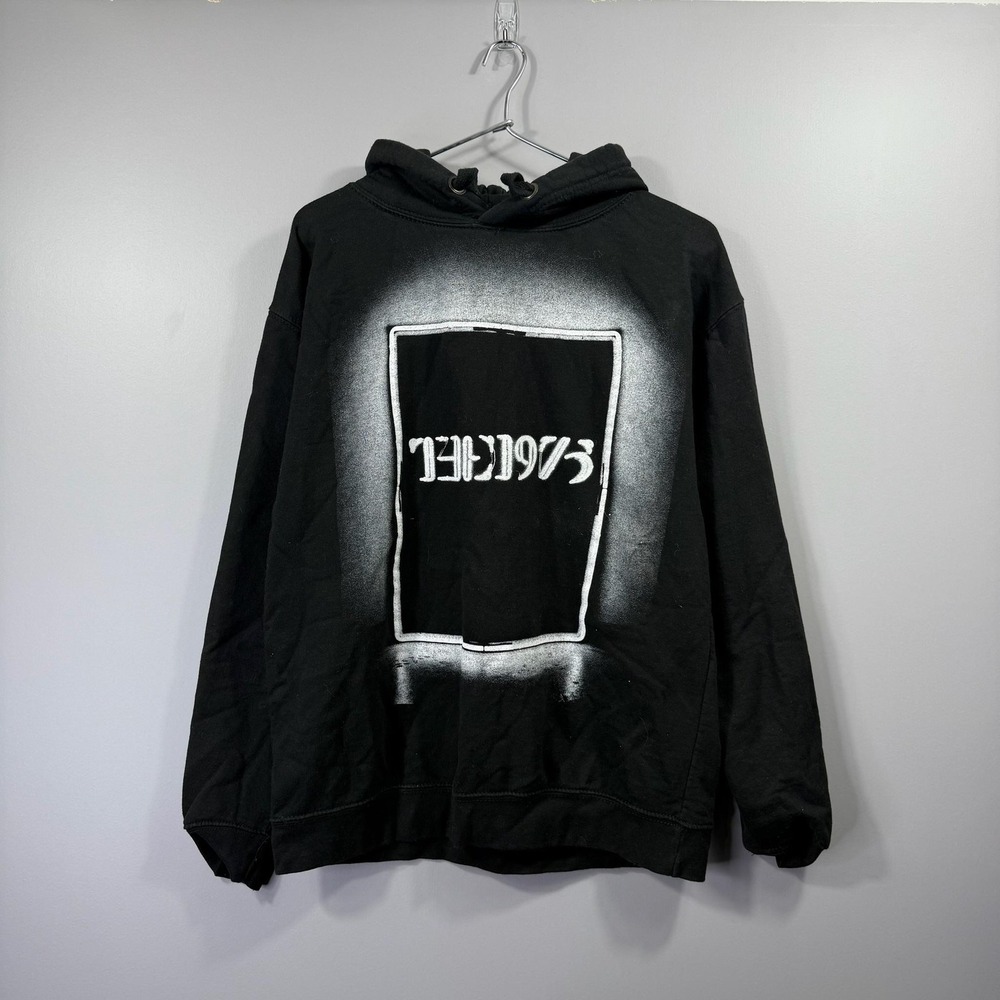 THE 1975 Hoodie Sweatshirt Mens Medium Black 2023 North America Tour Graphic